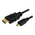 StarTech.com 2m High Speed HDMI Cable with Ethernet HDMI to HDMI Micro - HDMI cable with Ethernet - HDMI male to micro HDMI male - 2 m - black