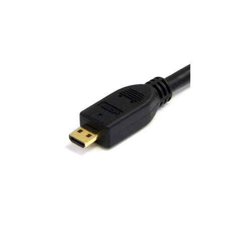 StarTech.com 3m High Speed HDMI® Cable with Ethernet - HDMI to HDMI Micro - M / M - 3 Meter HDMI (A) to HDMI Micro (D) Cable (HDADMM3M) - HDMI cable with Ethernet - HDMI male to micro HDMI male - 3 m - shielded - black - 2