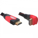 Delock High Speed HDMI with Ethernet - HDMI cable with Ethernet - HDMI male to HDMI male - 2 m - right-angled connector