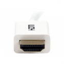 StarTech.com 7m / 23 ft CL3 Rated HDMI Cable with Ethernet, In Wall Rated HDMI Cable 4K 30Hz, UHD High Speed HDMI Cable 10.2 Gbps Bandwidth, 4K Ultra HD HDMI 1.4 Video / Display Cable, 30AWG - Long White HDMI Cable - HDMI cable - HDMI male to HDMI male - 7 m - double shielded - white