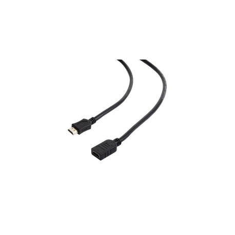 Gembird CC-HDMI4X-15 - HDMI extension cable with Ethernet - HDMI female to HDMI male - 4.5 m - shielded - black - 0