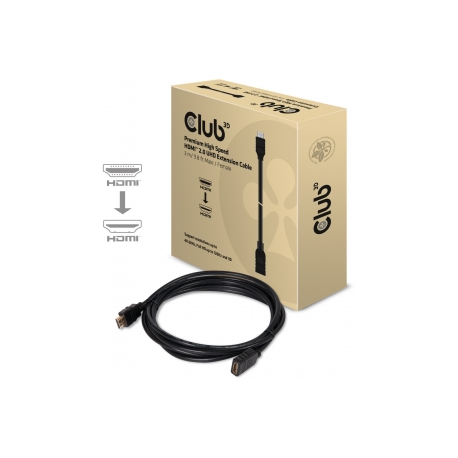 Club 3D CAC-1321 - HDMI extension cable - HDMI male to HDMI female - 3 m - 4K support - 0