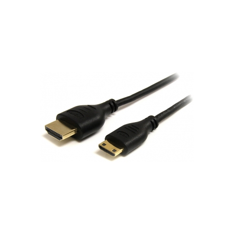 StarTech.com 6 ft High Speed HDMI Cable with Ethernet - HDMI to HDMI Mini - HDMI cable - single link - HDMI (M) to mini HDMI (M) - 1.8 m - black - 1