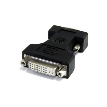StarTech.com DVI to VGA Cable Adapter - Black - F / M (DVIVGAFMBK) - VGA adapter - DVI-I (F) to HD-15 (VGA) (M) - black - for P / N: BNDDKT30CAHV, USB31GEVG, USB3SMDOCKHV - 4
