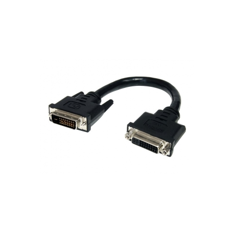 StarTech.com 6in DVI-D Dual Link Digital Port Saver Extension Cable M / F - DVI-D Male to Female Extension Cable - 6 inch - 2560x1600 (DVIDEXTAA6IN) - DVI extension cable - dual link - DVI-D (M) to DVI-D (F) - 15.2 cm - black - for P / N: CDP2DVIMM2MB, DP2DVI2MM3, DP2DVI2MM6, DP2DVIMM6, DP2DVIMM6BS, DP2DVIMM6X10, HDDVIMM3 - 0