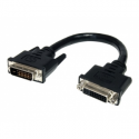 StarTech.com 6in DVI-D Dual Link Digital Port Saver Extension Cable M / F - DVI-D Male to Female Extension Cable - 6 inch - 2560x1600 (DVIDEXTAA6IN) - DVI extension cable - dual link - DVI-D (M) to DVI-D (F) - 15.2 cm - black - for P / N: CDP2DVIMM2MB, DP2DVI2MM3, DP2DVI2MM6, DP2DVIMM6, DP2DVIMM6BS, DP2DVIMM6X10, HDDVIMM3