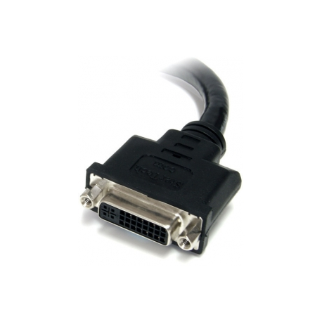 StarTech.com 6in DVI-D Dual Link Digital Port Saver Extension Cable M / F - DVI-D Male to Female Extension Cable - 6 inch - 2560x1600 (DVIDEXTAA6IN) - DVI extension cable - dual link - DVI-D (M) to DVI-D (F) - 15.2 cm - black - for P / N: CDP2DVIMM2MB, DP2DVI2MM3, DP2DVI2MM6, DP2DVIMM6, DP2DVIMM6BS, DP2DVIMM6X10, HDDVIMM3 - 2