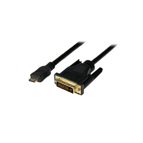 StarTech.com 2m Mini HDMI to DVI-D Cable - M / M - 2 meter Mini HDMI to DVI Cable - 19 pin HDMI (C) Male to DVI-D Male - 1920x1200 Video (HDCDVIMM2M) - Adapter cable - DVI-D male to mini HDMI male - 2 m - shielded - black - 5