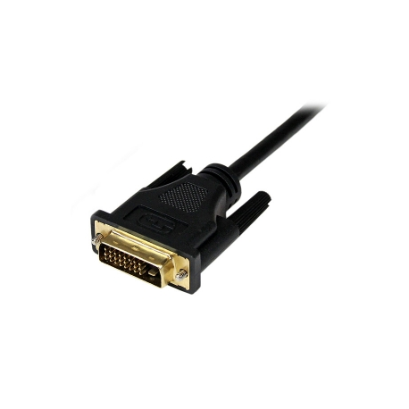 StarTech.com 1m (3.3 ft) Mini HDMI to DVI Cable, DVI-D to HDMI Cable (1920x1200p), 19 Pin HDMI Mini (C) Male to DVI-D Male, Digital Monitor Cable Adapter M / M, Single Link, Black - Mini HDMI to DVI Adapter - Adapter cable - DVI-D male to mini HDMI male - 1 m - shielded - black - for P / N: MSTCDP122HD - 3