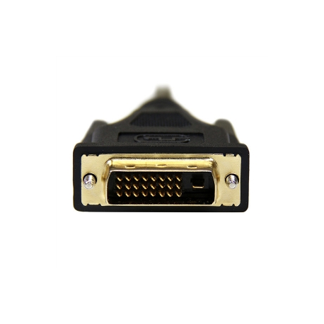 StarTech.com 1m (3.3 ft) Mini HDMI to DVI Cable, DVI-D to HDMI Cable (1920x1200p), 19 Pin HDMI Mini (C) Male to DVI-D Male, Digital Monitor Cable Adapter M / M, Single Link, Black - Mini HDMI to DVI Adapter - Adapter cable - DVI-D male to mini HDMI male - 1 m - shielded - black - for P / N: MSTCDP122HD - 4