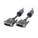 Cablexpert - DVI cable - dual link - DVI-D (M) to DVI-D (M) - 4.5 m - molded, thumbscrews - black