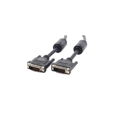 Cablexpert CC-DVI2-6 - DVI cable - dual link - DVI-D (M) to DVI-D (M) - 1.8 m - molded, thumbscrews - black - 0