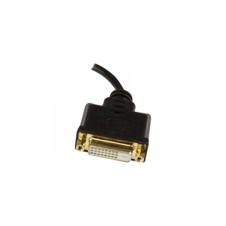 StarTech.com 8in Micro HDMI to DVI-D Adapter M / F - 8in Micro HDMI to DVI Cable - Connect a Micro HDMI phone or laptop to a DVI-D display (HDDDVIMF8IN) - Adapter - DVI-D female to micro HDMI male - 20.3 cm - shielded - black - 0