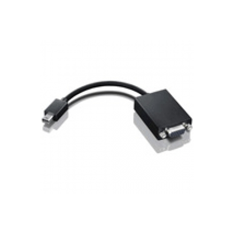Lenovo - VGA cable - Mini DisplayPort (M) to HD-15 (F) - 20 cm - for Lenovo ThinkPad Helix; ThinkPad L570; P51; T430; T430i; T431s; T470p; T530; T530i; W550s; X1; X1 Yoga; X240; X250; X260 - 0