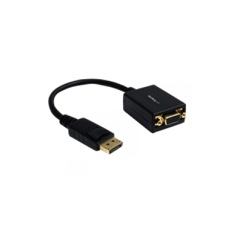 StarTech.com DisplayPort to VGA Adapter - 1920x1200 - Active DP to VGA Video Converter - Plug and Play DP to VGA Connector (DP2VGA) - Display adapter - DisplayPort (M) to HD-15 (VGA) (F) - 25 cm - latched - for P / N: DK30C2DAGPD, MST14DP123DP, TB32DP14, TB32DP2T, TB3DK2DPM2, TB3DOCK2DPPD, TB3DOCK2DPPU - 0