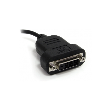 StarTech.com Mini DisplayPort to DVI Adapter - 1080p - Single Link - Active - Mini DP (Thunderbolt) to DVI Monitor Adapter (MDP2DVIS) - DVI adapter - dual link - Mini DisplayPort (M) to DVI-D (F) - 20 cm - black - 1