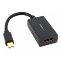 StarTech.com Mini DisplayPort to HDMI Adapter - 1080p - Thunderbolt Compatible - Mini DP Converter for HDMI Display or Monitor (MDP2HDMI) - Adapter - Mini DisplayPort male to HDMI female - 76.2 mm - black - for P / N: DP2MDPMF3, DP2MDPMF6IN