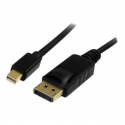 StarTech.com 6ft Mini DisplayPort to DisplayPort Cable - M / M - mDP to DP 1.2 Adapter Cable - Thunderbolt to DP w /  HBR2 Support (MDP2DPMM6) - DisplayPort cable - Mini DisplayPort (M) to DisplayPort (M) - 1.8 m - latched - black - for P / N: CDP2DP14B, CDP2MDPEC, CDP2MDPFC, CDPVDHDMDP2G, CDPVDHDMDPRG, CDPVDHMDPDP