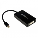 StarTech.com Travel A / V adapter - 3-in-1 Mini DisplayPort to DisplayPort DVI or HDMI converter (MDP2DPDVHD) - Adapter - Mini DisplayPort male to DVI-D, HDMI, DisplayPort female - 15 cm - black