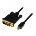 StarTech.com 3 ft Mini DisplayPort to DVI Adapter Cable - Mini DP to DVI Video Converter - MDP to DVI Cable for Mac  /  PC 1920x1200 - Black (MDP2DVIMM3B) - DisplayPort cable - Mini DisplayPort (M) to DVI-D (M) - 91.44 cm - thumbscrews - black