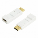 LogiLink - Adapter - DisplayPort male to HDMI female - white