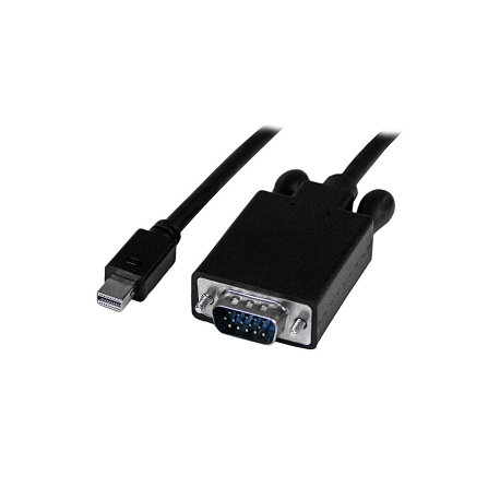 StarTech.com 3 ft Mini DisplayPort to VGA Adapter Cable - mDP to VGA Video Converter - Mini DP to VGA Cable for Mac / PC 1920x1200 - Black (MDP2VGAMM3B) - Video converter - VGA - DisplayPort - black - 5
