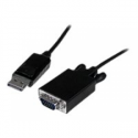 StarTech.com 10 ft DisplayPort to VGA Adapter Cable - DP to VGA Video Converter - Active DisplayPort to VGA Cable for PC 1920x1200 - Black (DP2VGAMM10B) - DisplayPort cable - DisplayPort (M) to HD-15 (VGA) (M) - 3.05 m - latched - black
