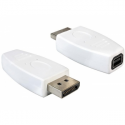 DeLOCK - DisplayPort adapter - DisplayPort (M) to Mini DisplayPort (F) - white