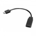 Lenovo - display adapter - Mini DisplayPort (M) do HDMI (F) - 20 cm - pro ThinkPad L570; P51; T431; T470; W550; X240; ThinkStation P330 (2nd Gen); P340; P520; P620