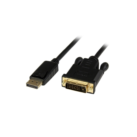 StarTech.com 6 ft DisplayPort to DVI Active Adapter Converter Cable - 6ft (1.8m) Active DP to DVI M / M Cable for PC - 1920x1200 - Black (DP2DVIMM6BS) - Display cable - DisplayPort (M) to DVI-D (M) - 1.8 m - active - black - for P / N: TB3CDK2DP, TB3CDK2DPUE, TB3CDOCKDP, TB3DK2DHV, TB3DK2DHVUE, TB3DKDPMAW, TB3DKDPMAWUE - 5
