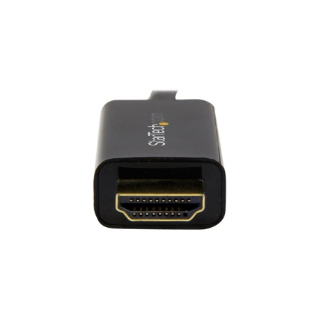 StarTech.com Mini DisplayPort to HDMI converter cable - 3 ft (1m) - mDP to HDMI adapter with built-in cable - (M  /  M) Ultra HD 4K (MDP2HDMM1MB) - Adapter cable - Mini DisplayPort male to HDMI male - 1 m - black - 4K support - 1