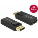 Delock - Adapter - DisplayPort male to HDMI female - black