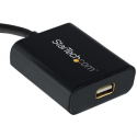 StarTech.com Thunderbolt 3 to Thunderbolt 2 Adapter, TB3 Laptop to TB2 Displays & Devices, Thunderbolt 2 20Gbps or Thunderbolt 1 10Gbps, TB3 to TB2 Converter, TB3 Certified, Windows & Mac - 8in Attached Cable (TBT3TBTADAP) - Thunderbolt adapter - Mini DisplayPort (F) to USB-C (M) - 28 cm - black - for P / N: TB3DK2DPM2, TB3DK2DPPDUE, TB3DKDPMAW, TB3DKDPMAWUE, TB3DOCK2DPPD, TB3DOCK2DPPU