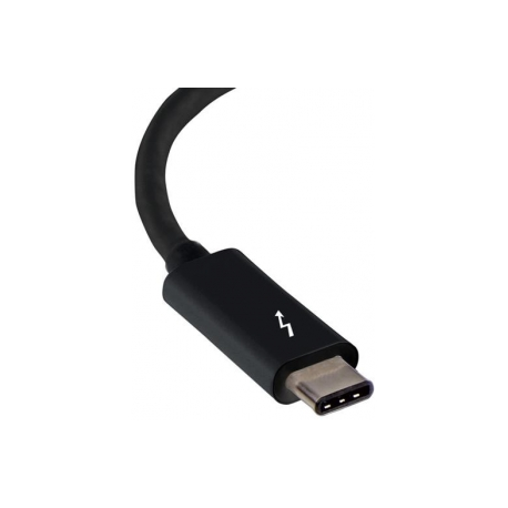 StarTech.com Thunderbolt 3 to Thunderbolt 2 Adapter, TB3 Laptop to TB2 Displays & Devices, Thunderbolt 2 20Gbps or Thunderbolt 1 10Gbps, TB3 to TB2 Converter, TB3 Certified, Windows & Mac - 8in Attached Cable (TBT3TBTADAP) - Thunderbolt adapter - Mini DisplayPort (F) to USB-C (M) - 28 cm - black - for P / N: TB3DK2DPM2, TB3DK2DPPDUE, TB3DKDPMAW, TB3DKDPMAWUE, TB3DOCK2DPPD, TB3DOCK2DPPU - 1