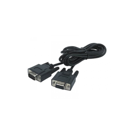 APC - Serial cable - DB-9 (M) to DB-9 (F) - black - for P / N: SRV1KA-TW, SRV1KI-TW, SRV2KA-TW, SRV2KI-TW, SRV3KA-TW, SRV3KI-TW, SRV6KI-TW - 1