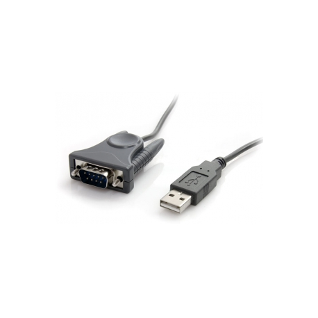 StarTech.com USB to Serial Adapter - 3 ft  /  1m - with DB9 to DB25 Pin Adapter - Prolific PL-2303 - USB to RS232 Adapter Cable (ICUSB232DB25) - Serial adapter - USB 2.0 - grey - 7