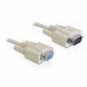 DeLOCK - Serial extension cable - DB-9 (M) to DB-9 (F) - 1 m - beige - China