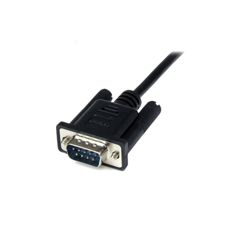StarTech.com 1m Black DB9 RS232 Serial Null Modem Cable F / M - DB9 Male to Female - 9 pin Null Modem Cable - 1x DB9 (M), 1x DB9 (F), Black - Null modem cable - DB-9 (F) to DB-9 (M) - 1 m - black - for P / N: 1P3FPC-USB-SERIAL, ICUSB2321F, ICUSB2324, ICUSB2324I, ICUSB232PRO, ICUSB232V2 - 3