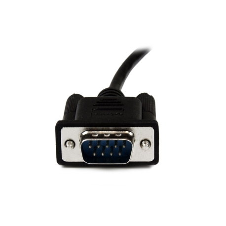 StarTech.com 1m Black DB9 RS232 Serial Null Modem Cable F / M - DB9 Male to Female - 9 pin Null Modem Cable - 1x DB9 (M), 1x DB9 (F), Black - Null modem cable - DB-9 (F) to DB-9 (M) - 1 m - black - for P / N: 1P3FPC-USB-SERIAL, ICUSB2321F, ICUSB2324, ICUSB2324I, ICUSB232PRO, ICUSB232V2 - 4