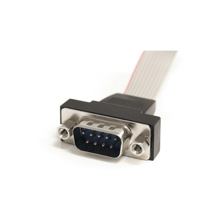 StarTech.com 16in 9 Pin Serial Male to 10 Pin Motherboard Header Panel Mount Cable - motherboard to RS232 (PNL9M16) - Serial cable - DB-9 (M) to 10 PIN IDC (F) - 40.7 cm - grey - 1