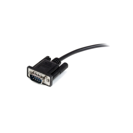 StarTech.com 2m Black Straight Through DB9 RS232 Serial Cable - DB9 RS232 Serial Extension Cable - Male to Female Cable (MXT1002MBK) - Serial extension cable - DB-9 (M) to DB-9 (F) - 2 m - black - for P / N: 1P3FPC-USB-SERIAL, IC232TTL, ICUSB2324I, ICUSB232D, ICUSB232V2, SV1108IPPWGB - 2