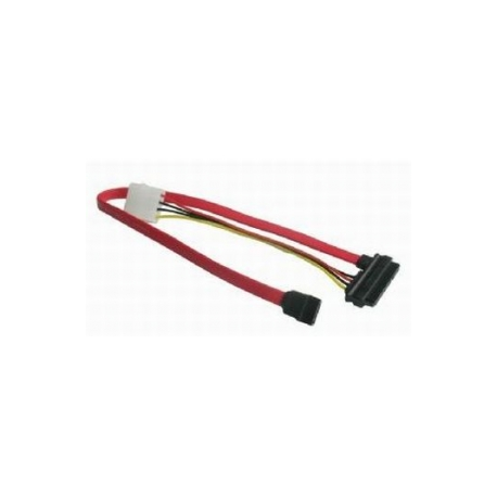 Gembird - SATA cable - Serial ATA 150 / 300 / 600 - SATA combo (F) to 4 PIN internal power, SATA - 35 cm - 0