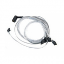 Microchip Adaptec - SAS internal cable - with Sidebands - SAS 6Gbit / s - 4-Lane - SATA (F) to 4 x Mini SAS HD (SFF-8643) (M) - 80 cm - right-angled connector
