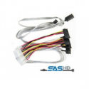 Microchip Adaptec - SAS internal cable - with Sidebands - SAS 6Gbit / s - 4-Lane - 4 x Mini SAS HD (SFF-8643) (M) to 4 PIN internal power, 29 pin internal SAS (SFF-8482) - 80 cm