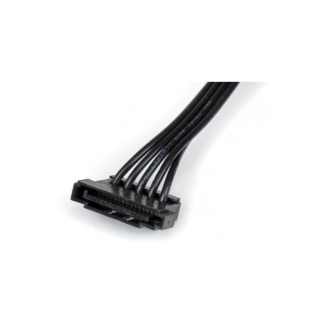 StarTech.com 15.7 in (400 mm) SATA Power Splitter Adapter Cable - M / F - 4x Serial ATA Power Cable Splitter (PYO4SATA) - Power splitter - SATA power (M) to SATA power (F) - 40 cm - black - for P / N: BRACKET125PT, BRACKET125PTP, BRACKET425F, PEXUSB311AC3, S251BU31REM, SATBP125VP - 2