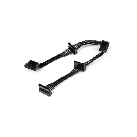 StarTech.com 15.7 in (400 mm) SATA Power Splitter Adapter Cable - M / F - 4x Serial ATA Power Cable Splitter (PYO4SATA) - Power splitter - SATA power (M) to SATA power (F) - 40 cm - black - for P / N: BRACKET125PT, BRACKET125PTP, BRACKET425F, PEXUSB311AC3, S251BU31REM, SATBP125VP - 3