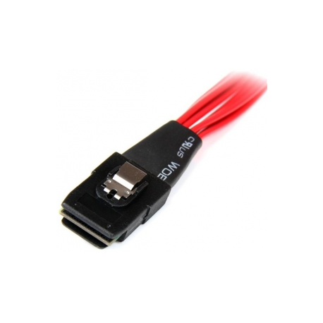 StarTech.com 50cm Internal Serial Attached SCSI Mini SAS Cable - SFF8087 to 4x SFF8482 - Internal Mini SAS Cable (SAS808782P50) - SAS internal cable - SAS 6Gbit / s - 36 pin 4i Mini MultiLane (P) to SATA power, 29 pin internal SAS (SFF-8482) - 50 cm - red - 4
