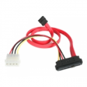 StarTech.com 18in SAS 29 Pin to SATA Cable with LP4 Power - 18in SAS 29 pin to SATA Cable - 18in SFF 8482 to SATA (SAS729PW18) - SATA  /  SAS cable - 4 PIN internal power, 29 pin internal SAS (SFF-8482) to SATA (R) - 46 cm - red - for P / N: DRW150SASBK