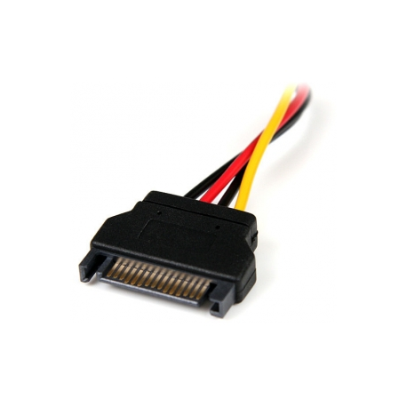 StarTech.com 6in SATA to LP4 Power Cable Adapter - F / M - Power adapter - SATA power (M) to 4 pin internal power (F) - 5.9 in - black - LP4SATAFM6IN - Power adapter - SATA power (M) to 4 PIN internal power (F) - 15 cm - black - for P / N: 25S22M2NGFFR, HSB225S3R, S322M225R, SAT2M2NGFF25, SAT32MSAT257, SATSASBP425 - 1