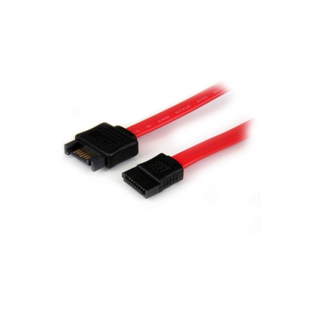StarTech.com 0.3m SATA Extension Cable - 30cm 7 pin SATA Extension - 7 pin SATA Extension Cable - 7 pin SATA Extension cord - SATA extension cable - Serial ATA 150 / 300 / 600 - SATA (P) to SATA (R) - 30 cm - red - for P / N: SATA18RA1 - 1